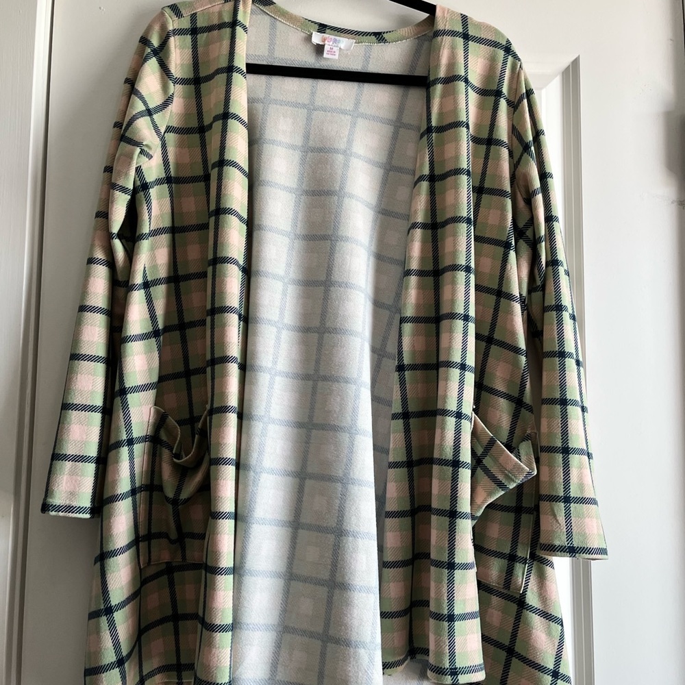 Plaid Cardigan